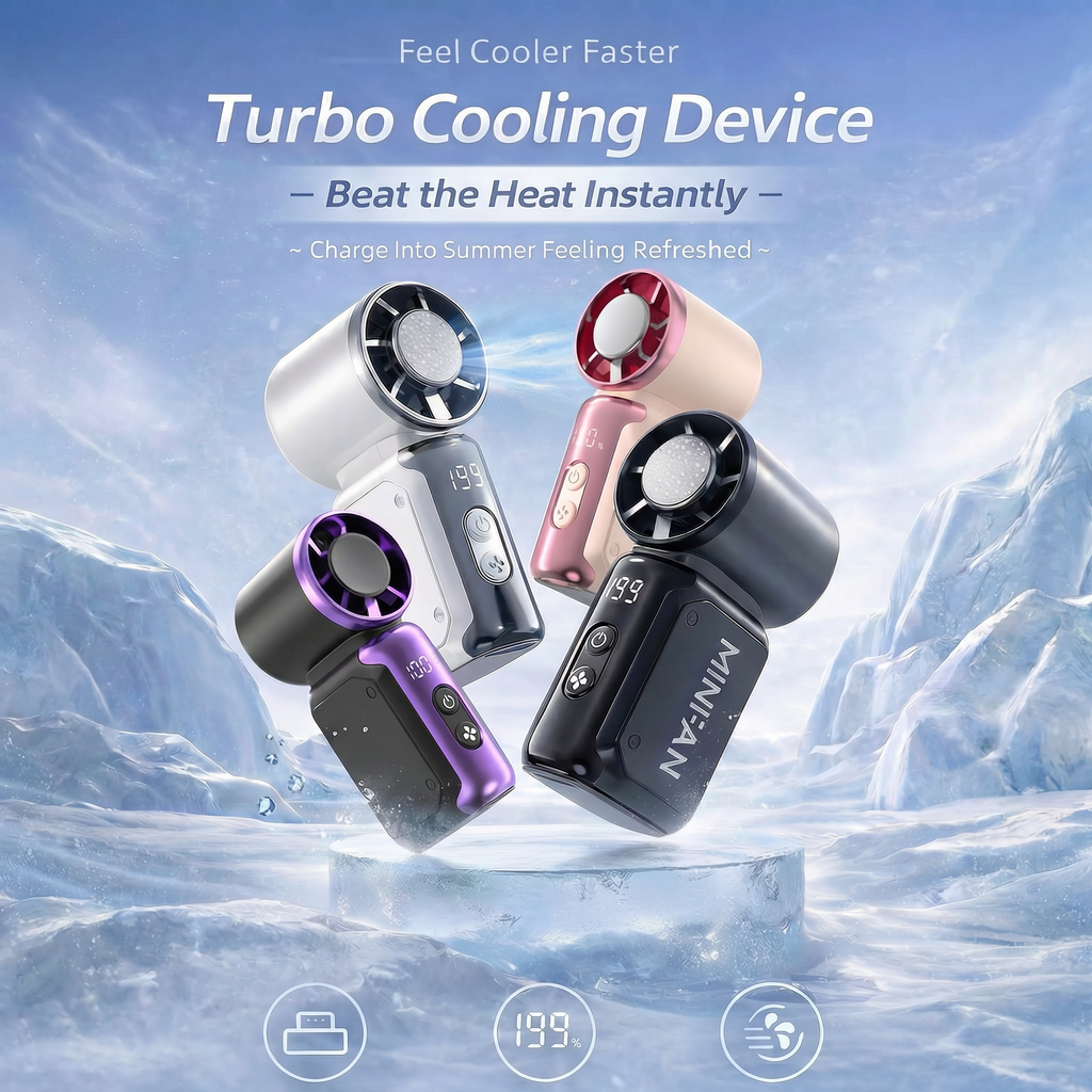 Portable Handheld Mini Fan - Instant Cooling Anywhere