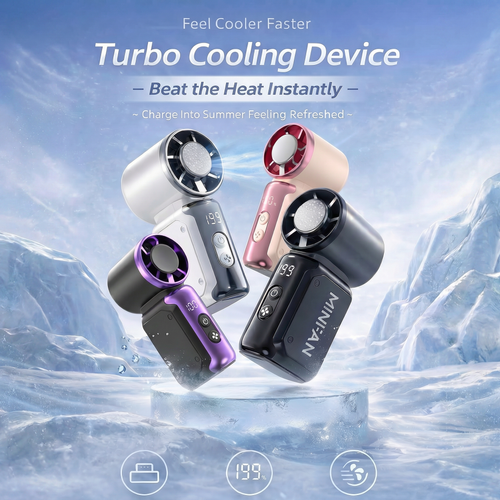 Portable Handheld Mini Fan - Instant Cooling Anywhere